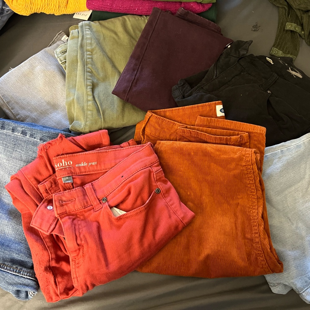 Orange Corduroy Pants